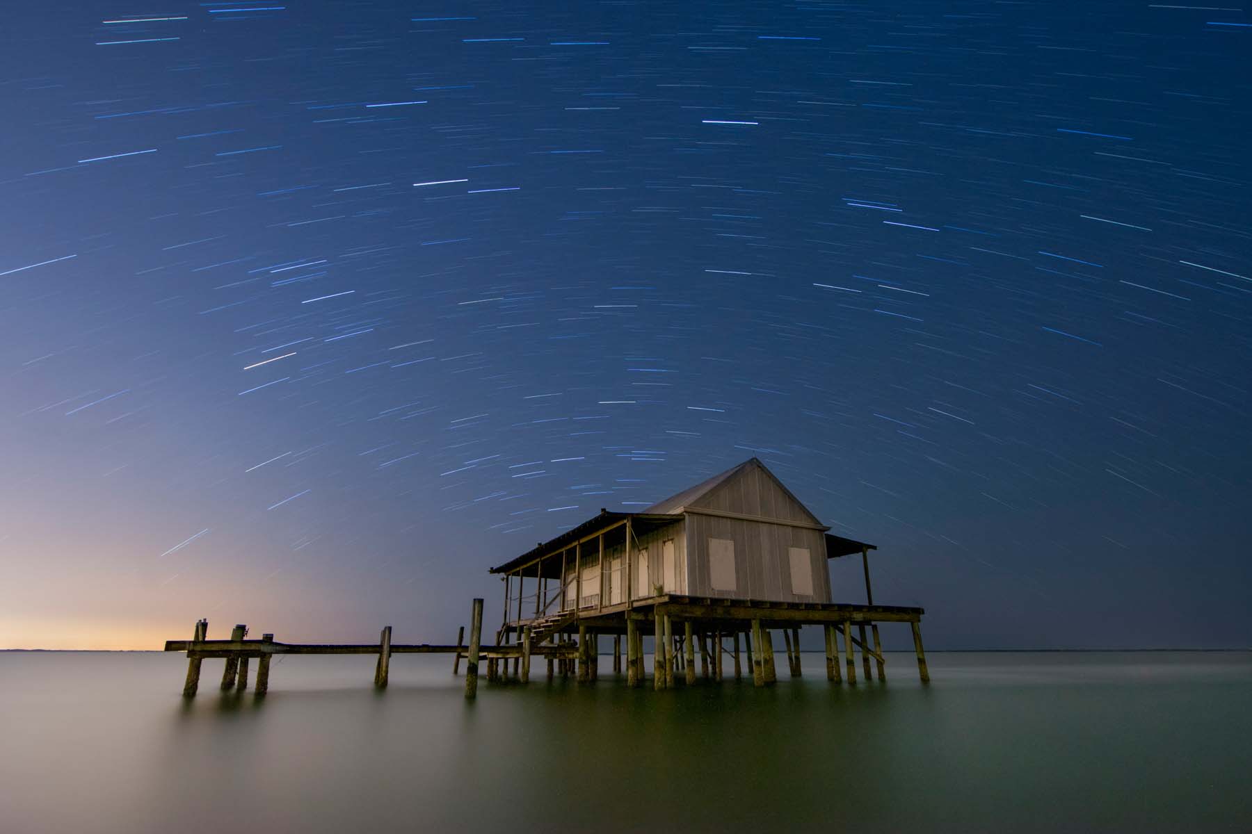 Star trails Fish House